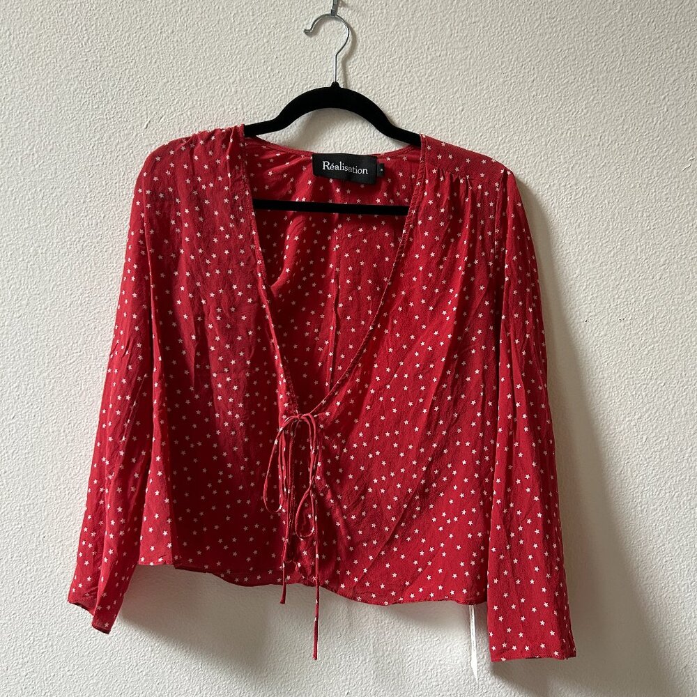 Realisation Par Bianca Silk Wrap Blouse